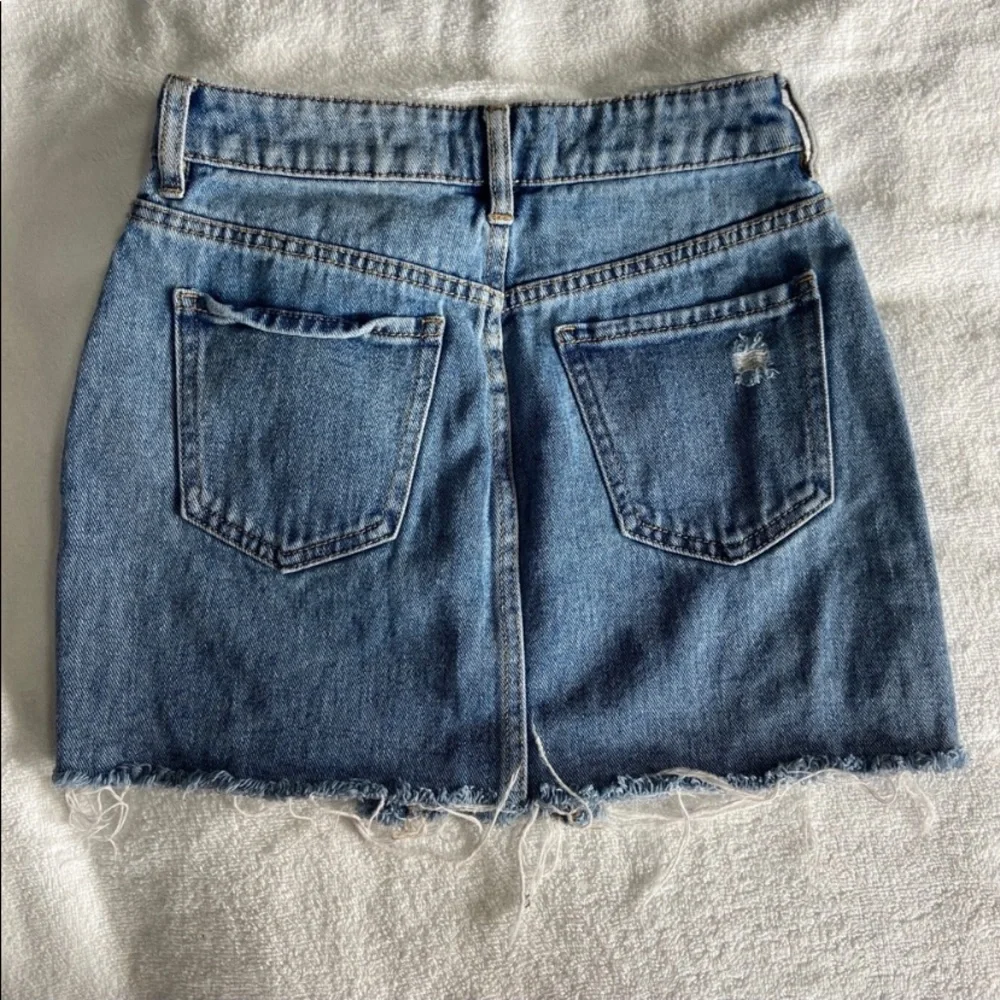 Pacsun Ripped Denim Skirt - Picture 2 of 5